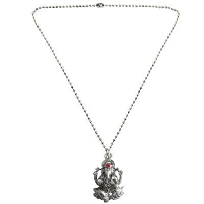 Menjewell New Collection Silver Revlis divine lord ganesha Design Pendant