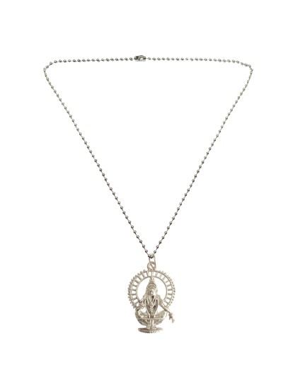 Menjewell New Collection Silver Lord Ayyappa Swami Pendant 