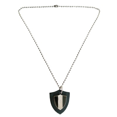 Menjewell Leather collection Multicolor Black Guns Triangle Fashion Accessories Design Pendant 