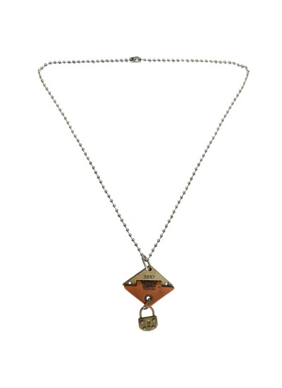Menjewell Leather collection Multicolor New King & Lock Design Pendant