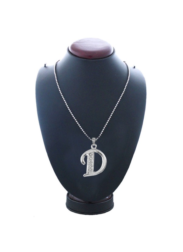 Silver D- Alphabet Pendant 