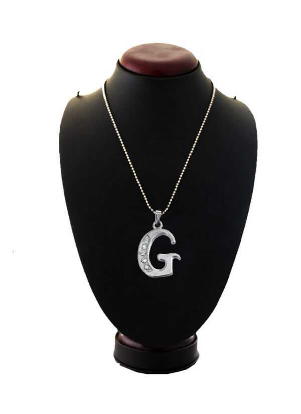 Silver  G- Alphabet Pendant 