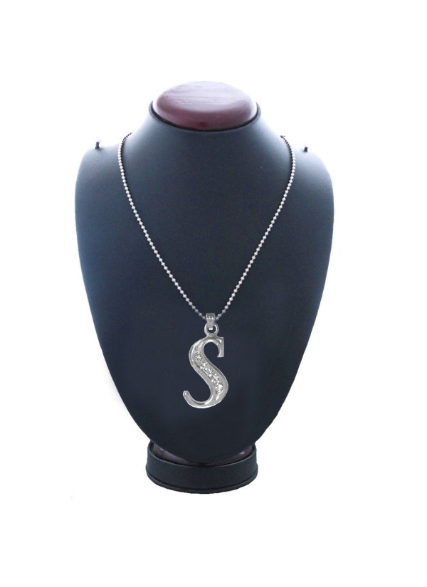 Silver  S- Alphabet Pendant 