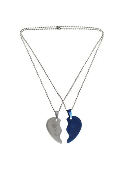 Couple Jewellery Love Broken Heart Dual Pendant