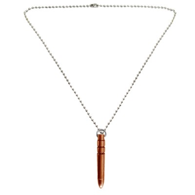 Menjewell New Collection Copper::Silver The Great Art Youth Bullet Fashion Pendant