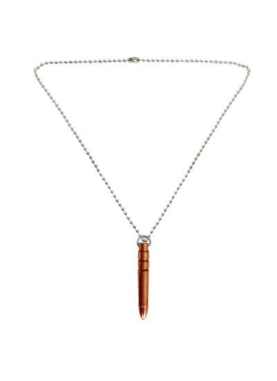 Menjewell New Collection Copper::Silver The Great Art Youth Bullet Fashion Pendant