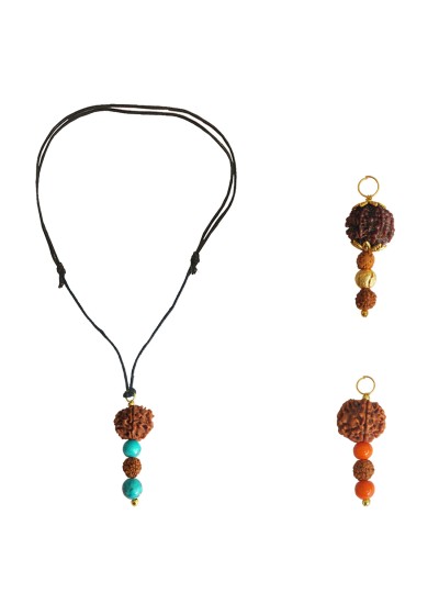 Hanuman Gadha Rudraksha Pendant Combo