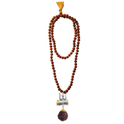 Shiv Trishul Rudraksha Damru Pendant