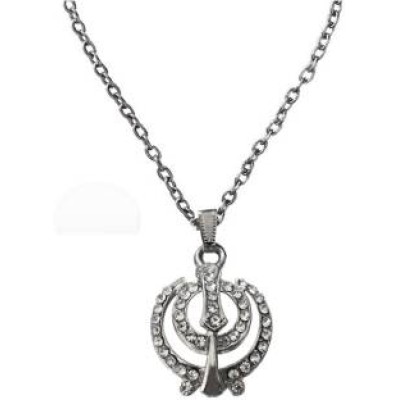 Silver Khanda Fashion Pendant 