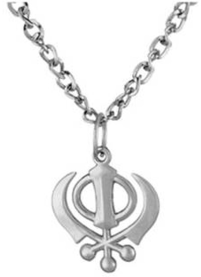 Silver Khanda Chain Pendant 