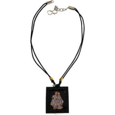 Black Radha Krishna Chain Pendant 