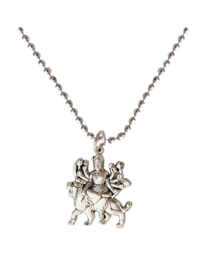 Silver Durgamata Pendant 