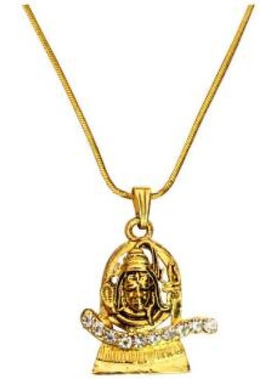 Gold  Shivratri Special Lord Shiva Pendant 
