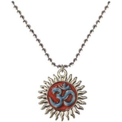 Multicolour OM Surrounded with Sun Design Pendant 