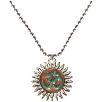 Multicolour OM Surrounded with Sun Design Pendant 