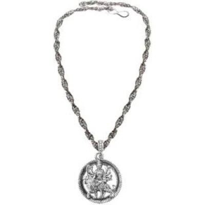 Silver  Lord Durga Mata  Pendant 