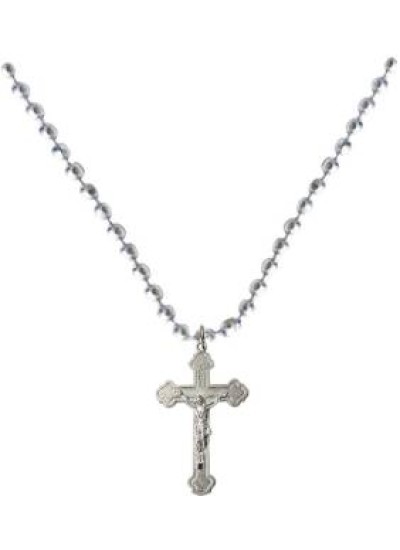 silver Jesus Christ Cross Pendant 