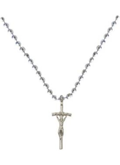 silver Jesus Christ Cross Pendant 
