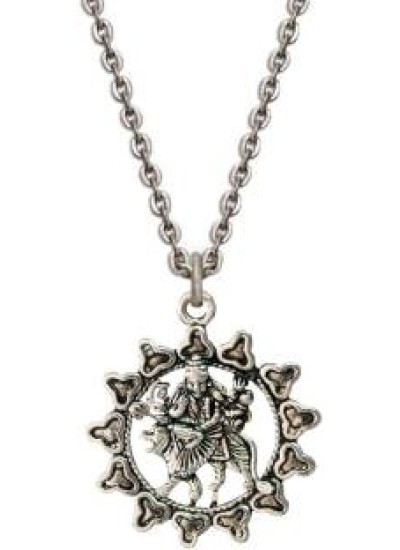 Silver Durga Chain Pendant 