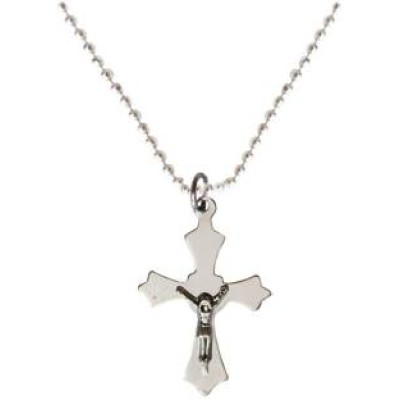 Silver Jesus Christ Cross Pendent 