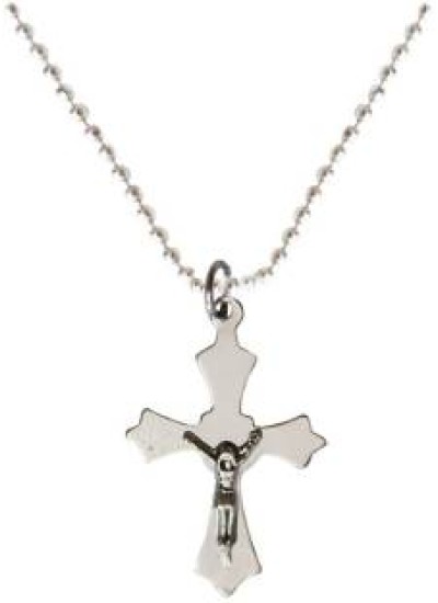 Silver Jesus Christ Cross Pendent 