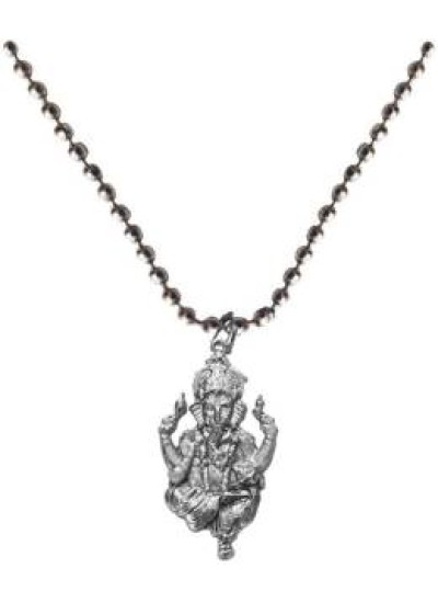 Elegant Silver God Ganesha Pendant