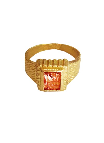 Menjewell Classic Square - Shape Design Alloy Figure Ring