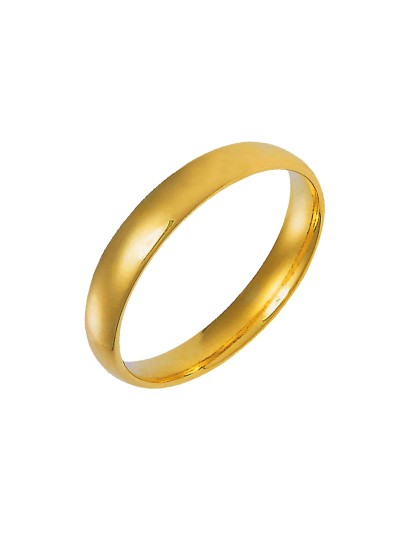 Glamorous Ridged Gold Ring for Men