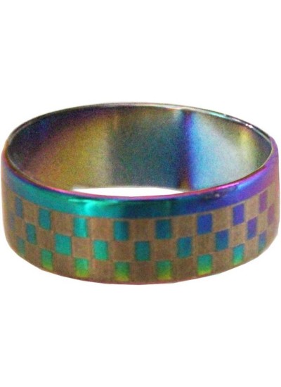 Elegant  Muliticolor  checks dot Fashion Ring