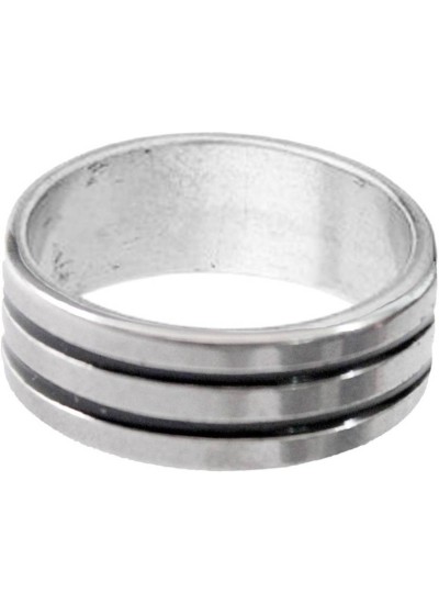 Black::silver  Fashion Thumb Ring 