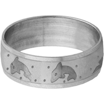 Elegant  Silver  Dolphin Fashion Thumb Ring