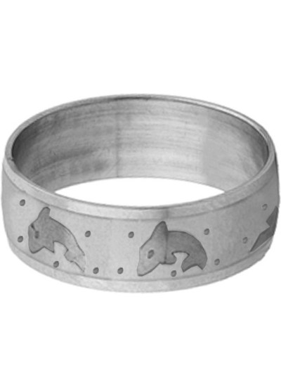 Elegant  Silver  Dolphin Fashion Thumb Ring