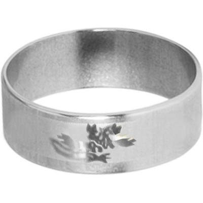 Classic Silver Floral Design Thumb Ring