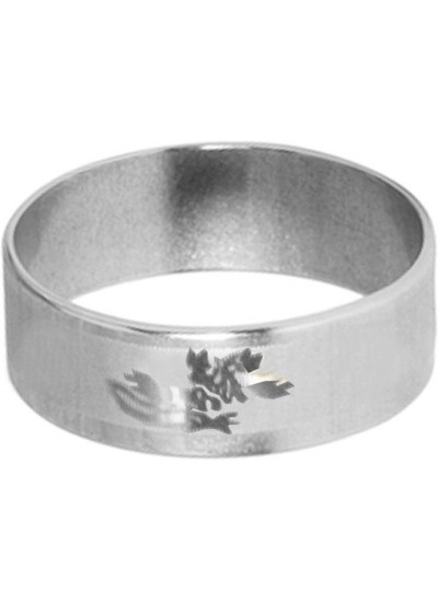 Classic Silver Floral Design Thumb Ring