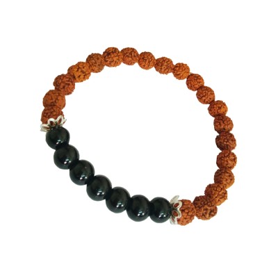 Onyx Stone Rudraksha Bracelet 