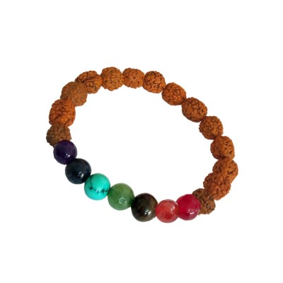 7 Chakra Kundalini Energy Balance Rudraksha Bracelet 