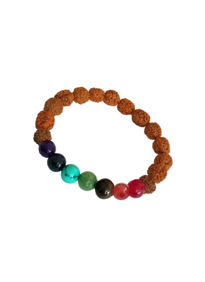 7 Chakra Kundalini Energy Balance Rudraksha Bracelet 