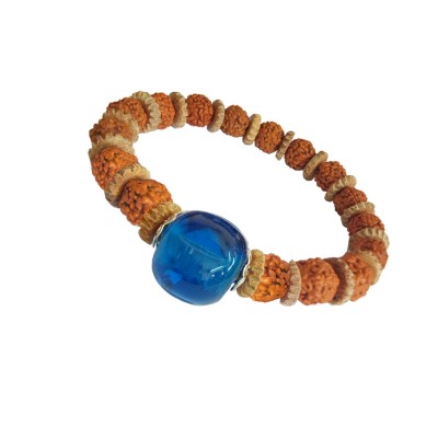 Sapphire Stone Rudraksha Bracelet