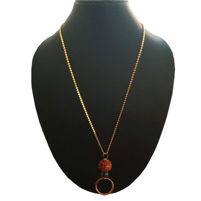 Ring(Pure Copper- Onyx Rudraksha Pendant 