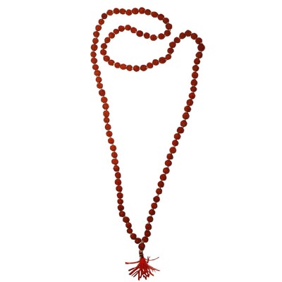5 Mukhi Rudraksh Mala -108 Rudraksh Beads (Jap Mala/Rosary Mala-.