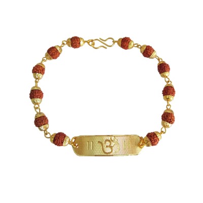 OM Plate Rudraksha Bracelet