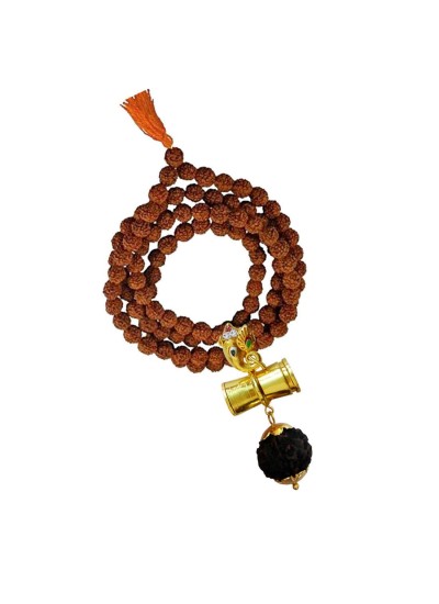 Ganesha Damru Rudraksha Pendant By Menjewell