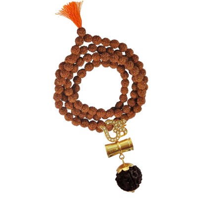 Mahadev Shiva Om Rudraksha Damru Pendant By Menjewell