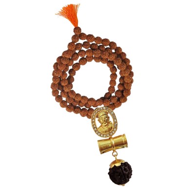 Sai Baba Damru Rudraksha Pendant By Menjewell