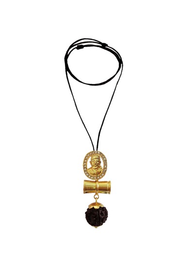 Sai Baba Damru Rudraksha Pendant By Menjewell