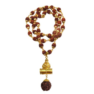 Pawan Putra Hanuman  Rudraksha  Damru Pendant By Menjewell