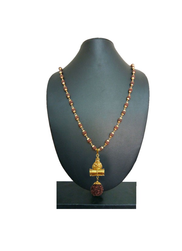 Pawan Putra Hanuman  Rudraksha  Damru Pendant By Menjewell