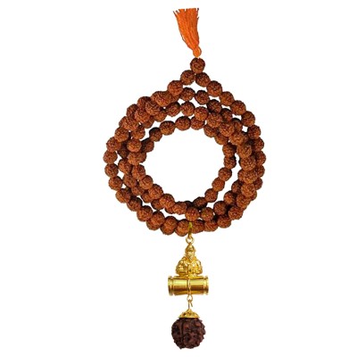 Pawan Putra Hanuman  Rudraksha  Damru Pendant By Menjewell