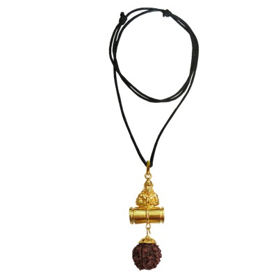 Pawan Putra Hanuman  Rudraksha  Damru Pendant By Menjewell