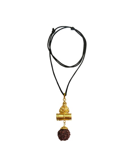 Pawan Putra Hanuman  Rudraksha  Damru Pendant By Menjewell